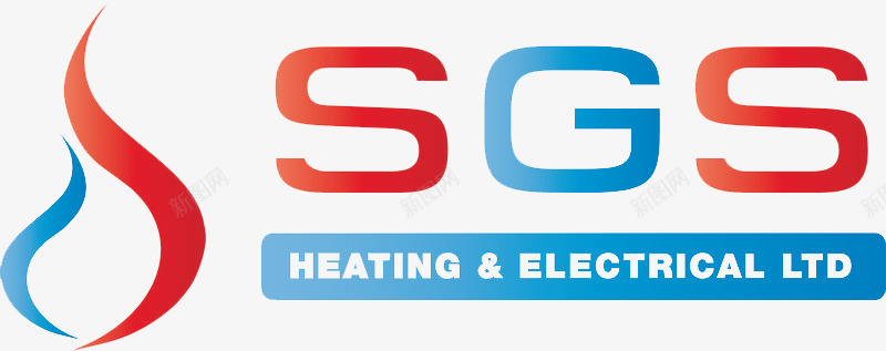 红蓝SGS热度电力安全认证图标png_新图网 https://ixintu.com SGS SGS图标 SGS认证标志 热度安全 电力安全 质量控制