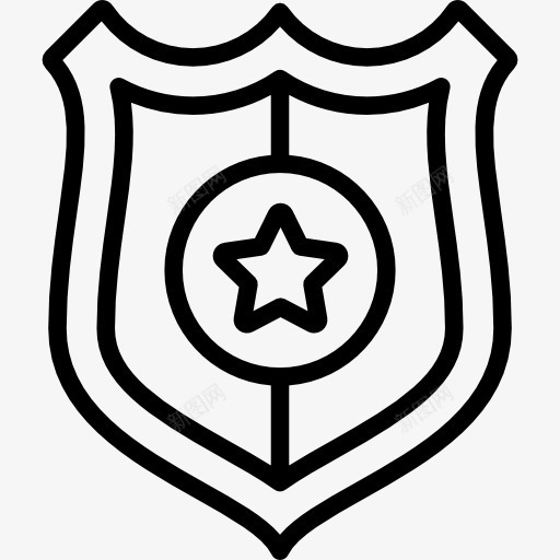 警察徽章图标png_新图网 https://ixintu.com 安全警察 徽章 盾标志 警察徽章 警察荣誉