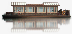 棕色木头轮船装饰素材