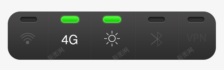 状态栏png免抠素材_新图网 https://ixintu.com WIFI 亮度 信号