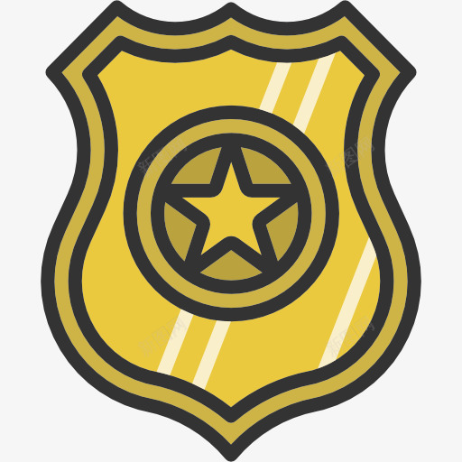 徽章图标png_新图网 https://ixintu.com 安全 盾标志 警察徽章