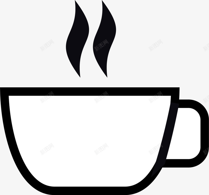手绘热咖啡图标png_新图网 https://ixintu.com 卡通杯子 可爱 咖啡 咖啡杯 咖啡香气 手绘 杯子 热到冒烟 素描箭头 饮料 香喷喷咖啡 香气