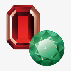 绿宝石装饰宝石矢量图高清图片