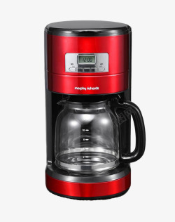 红色咖啡机红色实用咖啡磨豆机高清图片