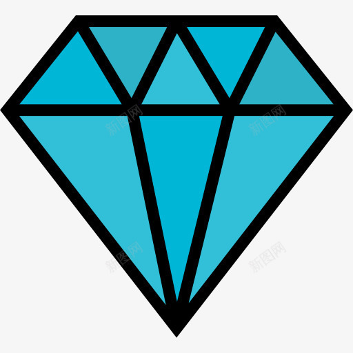 钻石图标png_新图网 https://ixintu.com 宝石 形状和符号 时尚 珠宝 豪华 财富 钻石 魅力