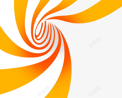 抽象线条png免抠素材_新图网 https://ixintu.com 圆圈重复堆叠线条空间感橙色海报设计广告设计模板 抽象 旋转 概念 艺术