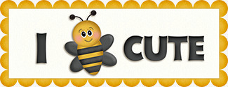 蜜蜂字母花边方框png免抠素材_新图网 https://ixintu.com 字母 花边方框 蜜蜂