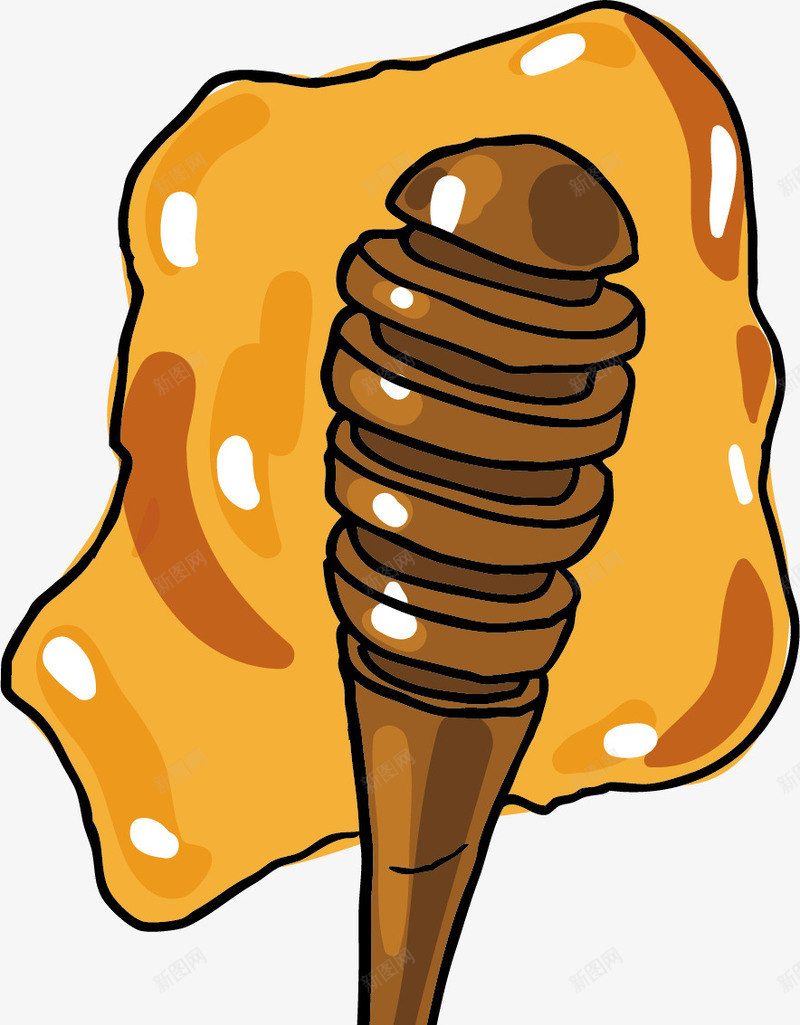 卡通麦芽糖png免抠素材_新图网 https://ixintu.com 卡通 小时候 手绘 流口水的 麦芽糖 黄色