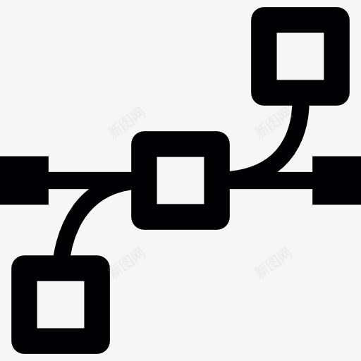 多个连接点图标png_新图网 https://ixintu.com 网络连接 连接 连接点