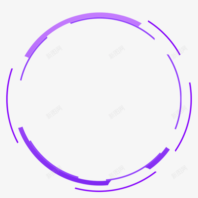 紫色艺术圆环png免抠素材_新图网 https://ixintu.com 图片 紫色 艺术