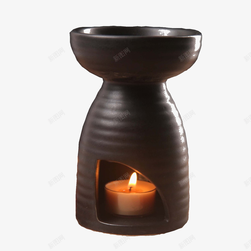 蜡烛熏香炉png免抠素材_新图网 https://ixintu.com 中国风 棕色 蜡烛熏香炉 装饰