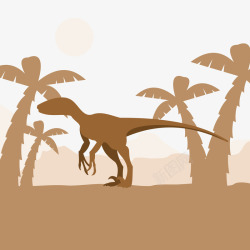 棕色恐龙卡通恐龙高清图片