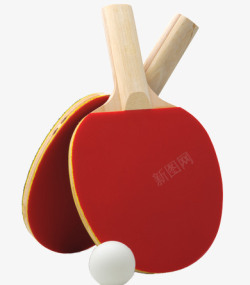 乒乓球拍乒乓球高清图片