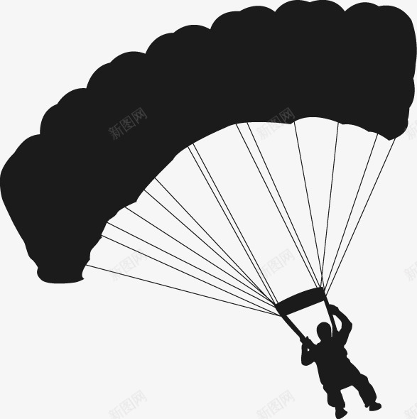 跳伞png免抠素材_新图网 https://ixintu.com 体育 极限运动 跳伞