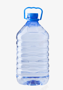 透明解渴蓝色提手盖子塑料瓶饮用素材