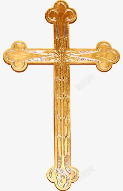 金色十字架素材