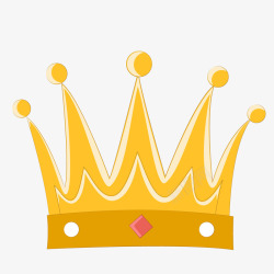 国王的帽子卡通童话故事里金色的皇冠矢量图高清图片