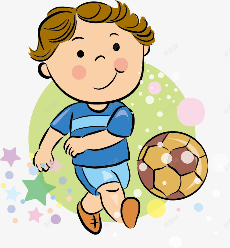 运动的儿童png免抠素材_新图网 https://ixintu.com 人物 体育 健身 儿童 卡通 足球 运动