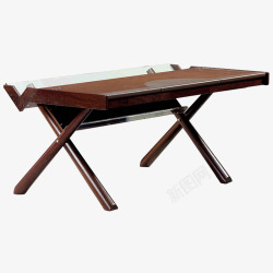 折叠桌餐桌可折叠红木桌子高清图片