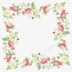 平面设计花朵图框花卉边框高清图片