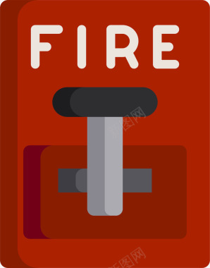 紧急火灾报警装置图标图标
