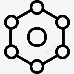 分子链接结构图标高清图片