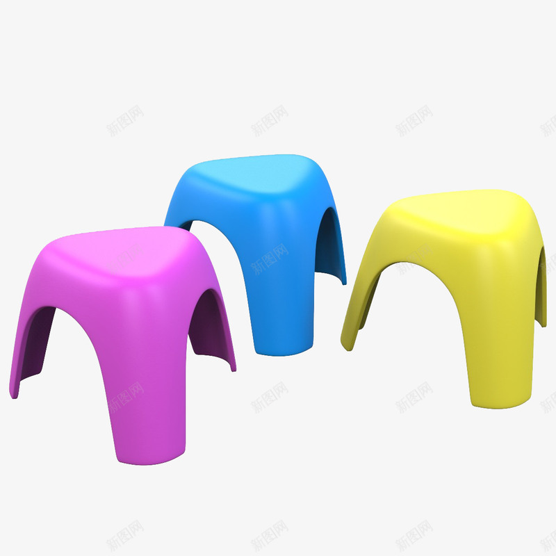 三个小塑料凳png免抠素材_新图网 https://ixintu.com 三个小塑料凳 儿童 凳子 塑料 塑料凳 塑料凳子 蓝黄红塑料凳