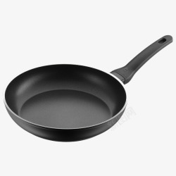 煲汤锅具黑色平底不粘锅高清图片