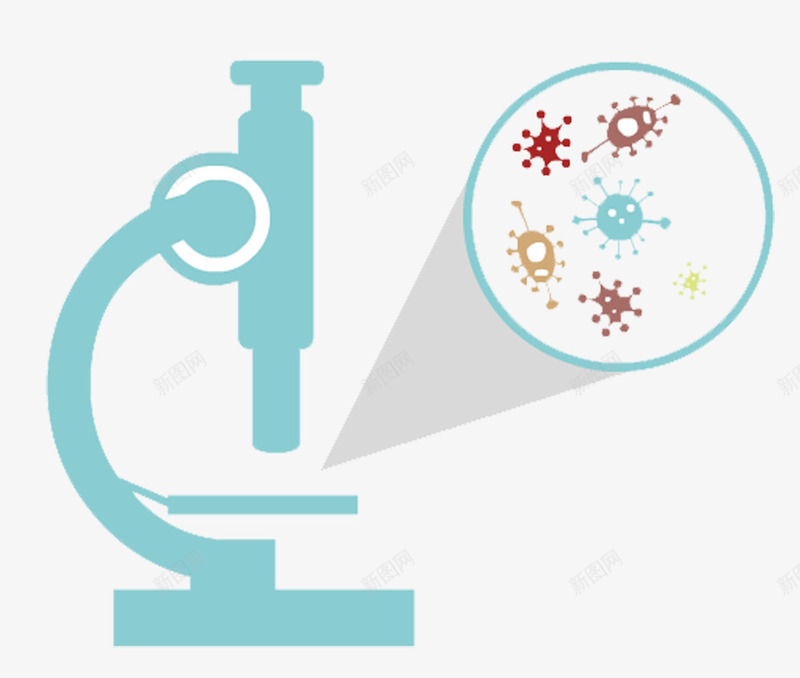 显微镜下的细菌医疗矢量图eps免抠素材_新图网 https://ixintu.com 免抠png元素 医疗 显微镜 细菌ppt素材 矢量图