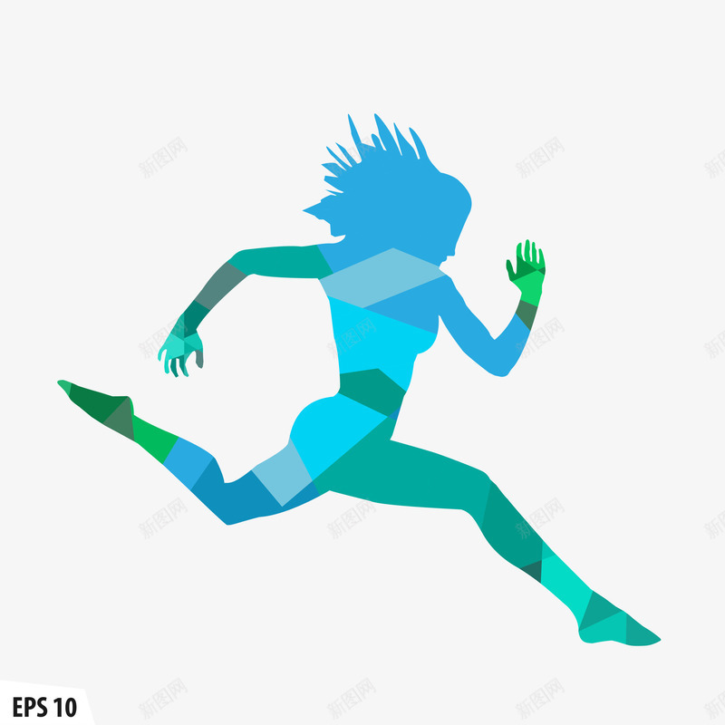 女运动员矢量图ai免抠素材_新图网 https://ixintu.com 奔跑的人 女运动员图片 快跑素材 跑步的人 跑步素材 运动 矢量图