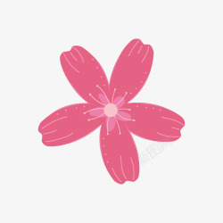 粉色的点缀可爱粉色花瓣点缀高清图片