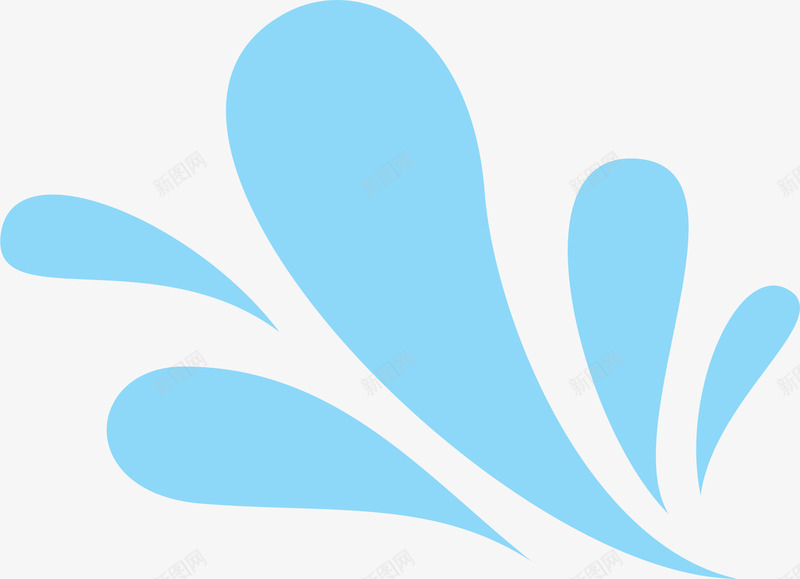 浪花水滴图标png_新图网 https://ixintu.com 标识logo设计 水滴 波浪曲线 波浪线 浪花 海浪logo 海浪曲线 海浪线 海面水面 蓝色图标 蓝色线条