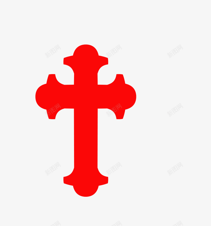 红色十字架png免抠素材_新图网 https://ixintu.com 一个 剪影 十字架 卡通 图案 手绘 简图 红色