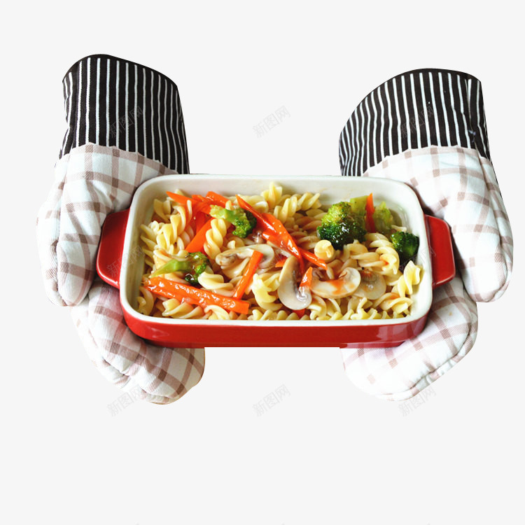 手套和焗饭盒png免抠素材_新图网 https://ixintu.com 微波炉手套 烹饪 焗饭 餐饮