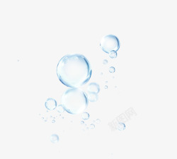 水中气泡水中的气泡蓝色高清图片