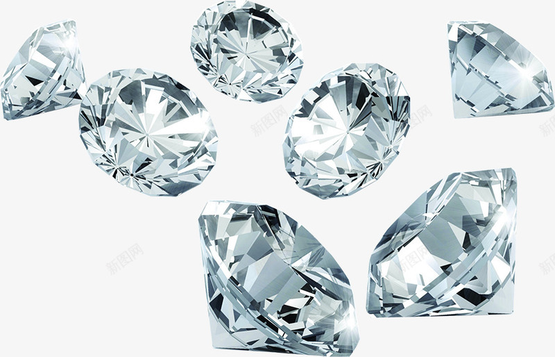 闪亮的钻石png免抠素材_新图网 https://ixintu.com 女士 戒指 贵重 配饰 钻石 银白色 项链 首饰