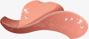 手绘粉色钻石帽子png免抠素材_新图网 https://ixintu.com 帽子 粉色 钻石