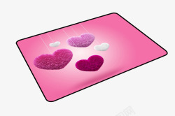 电脑桌垫粉色桌垫高清图片