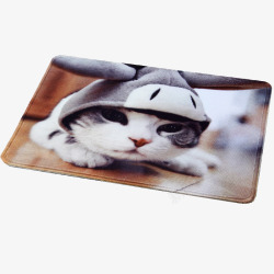 创意鼠标设计图片可爱猫咪桌垫高清图片