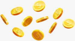金子素材金融金币高清图片