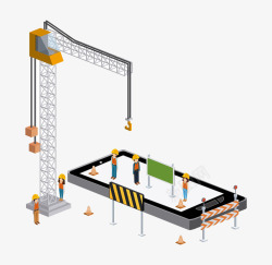 吊车手机素材