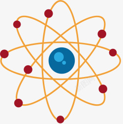 原子球塔对称风格高级原子球高清图片