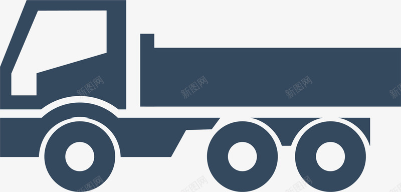 卡通蓝色卡车png免抠素材_新图网 https://ixintu.com 卡通卡车 汽车 童趣 简约卡车 蓝色卡车 蓝色轮胎