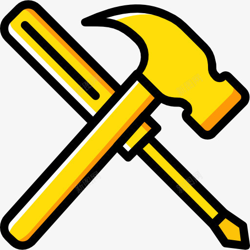 工具图标png_新图网 https://ixintu.com 家电维修 改进 施工工具 螺丝刀 锤子