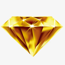 三角形钻石黄色金钻高清图片