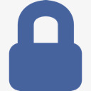 隐私锁安全锁定安全Facebook图标图标