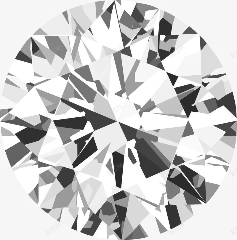 奢华灰色钻石png免抠素材_新图网 https://ixintu.com 唯美钻石 奢华珠宝 奢华钻石 灰色钻石 透明钻石 高贵