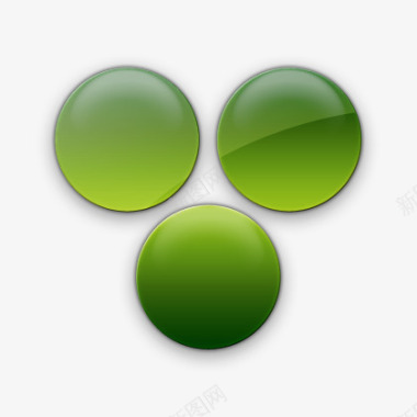 简单的标志绿色果冻社交媒体图标图标