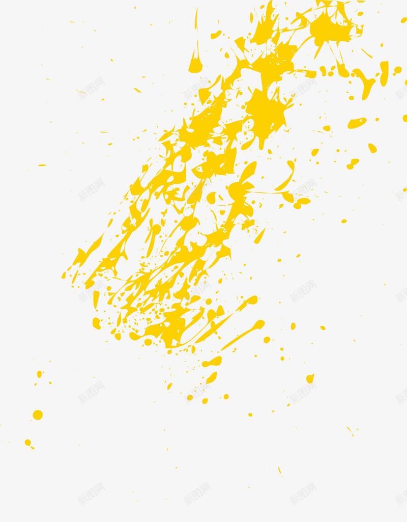 黄色斑斓花纹png免抠素材_新图网 https://ixintu.com 斑斓颜料 水彩 油漆 涂料 清新水彩 飞溅液体 黄色花纹
