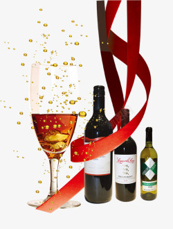 白葡萄酒背景奢华红酒三件套高清图片